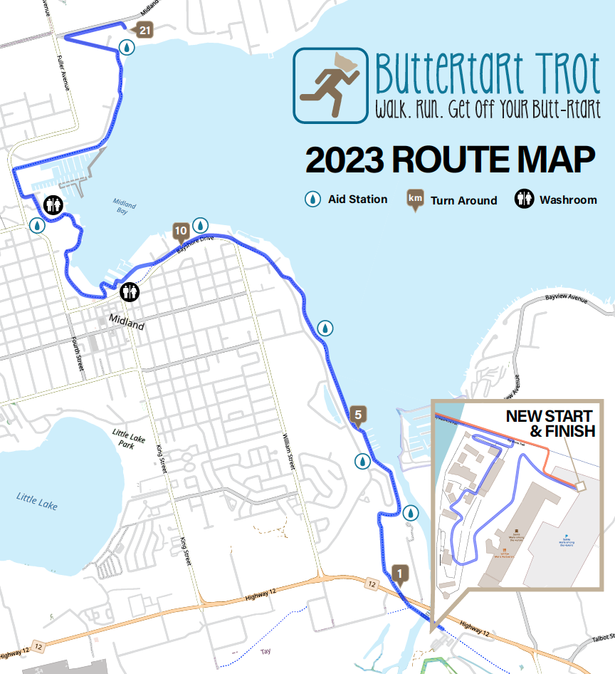 Buttertart Trot Coure Map